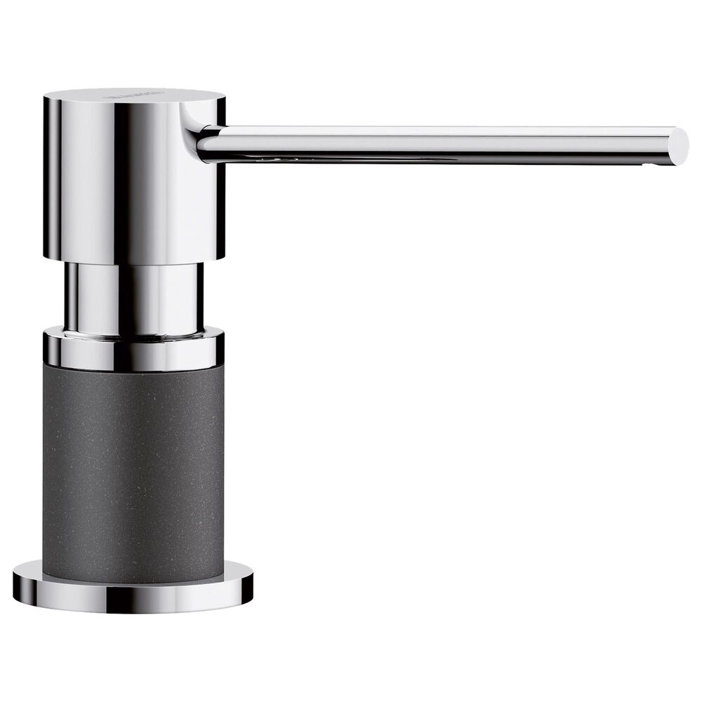 Blanco Lato Soap Dispenser in Chrome and Anthracite, , large