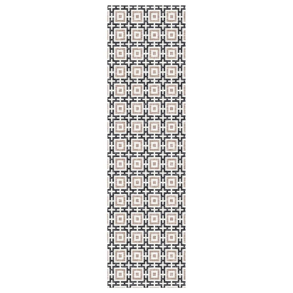 Dalyn Rug Company Marlo 2"3" x 7"6" Black Indoor/Outdoor Runner, , large