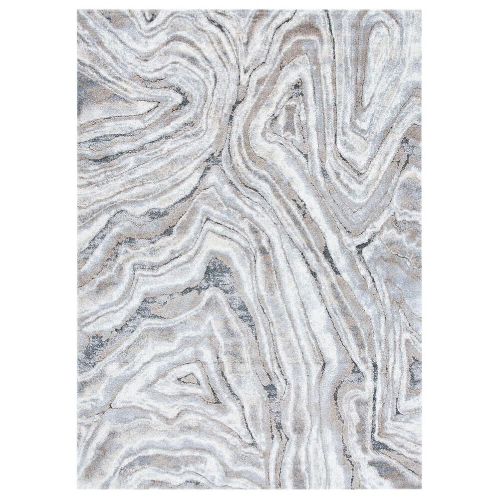 Safavieh Cyrus Shag 4"5" x 6"5" Beige and Grey Area Rug, , large