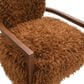 Furniture of America Lumir Long-Haired Accent Chair in Camel Brown, , large