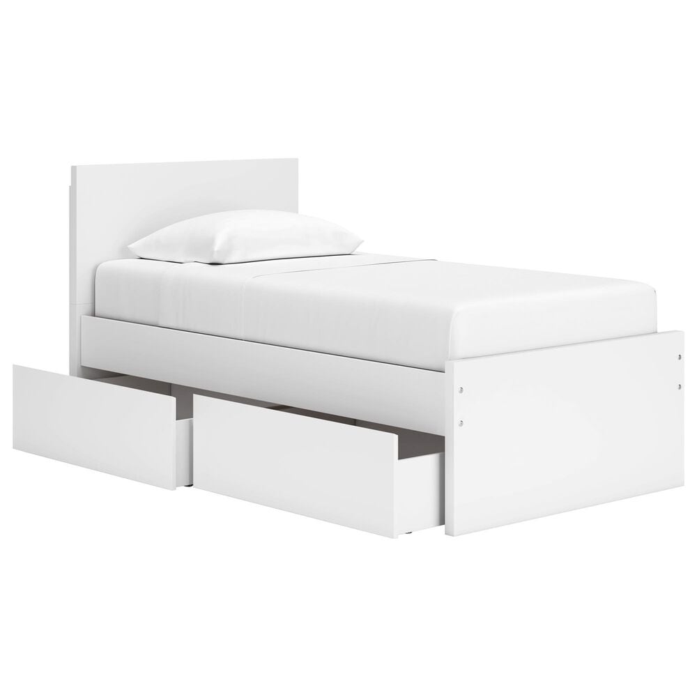 Ashley Onita Twin Storage Bed in White, , large