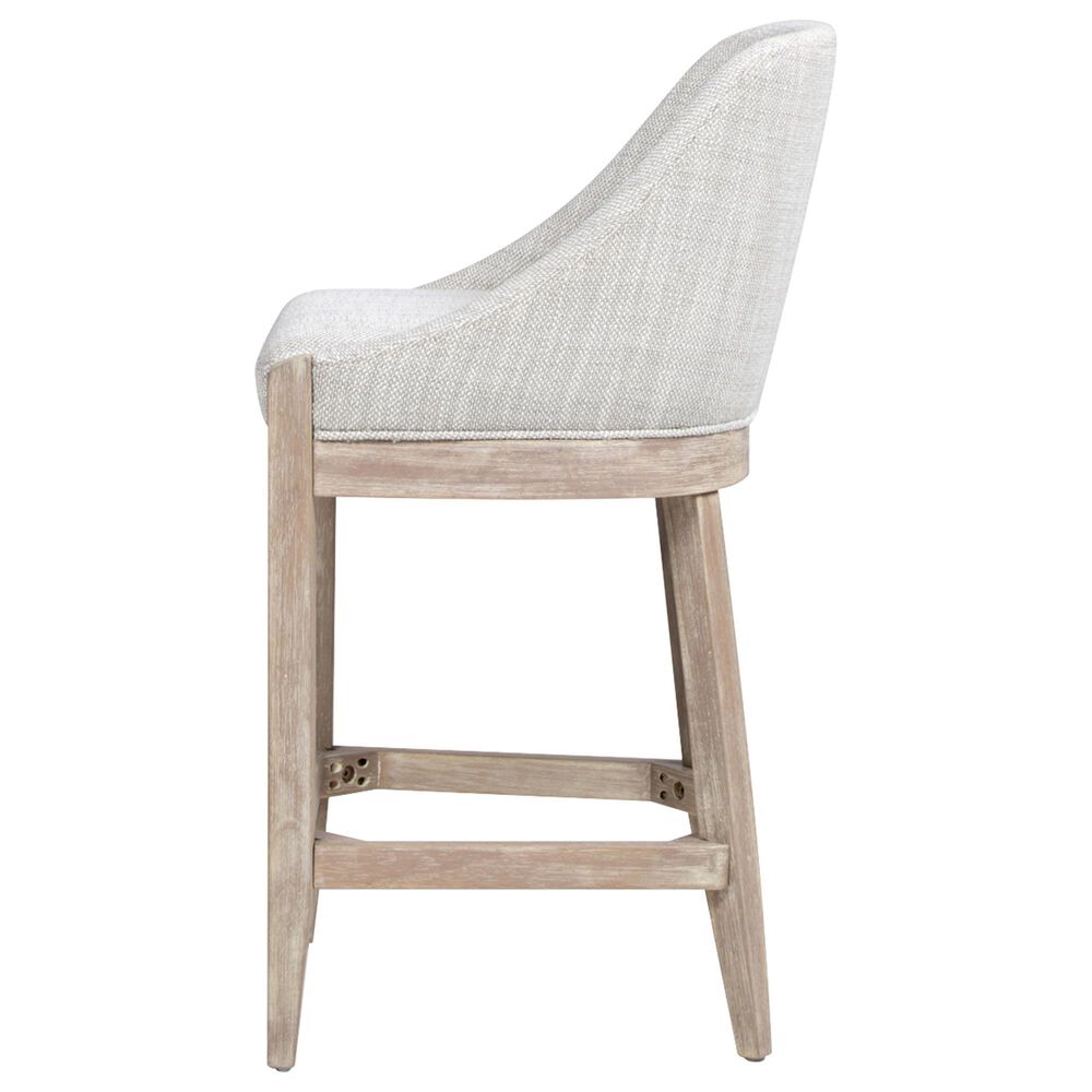 Jennifer Taylor Home Newport 26.5" Counter Stool with Neutral Gray Cushion in Brushed Natural, , large