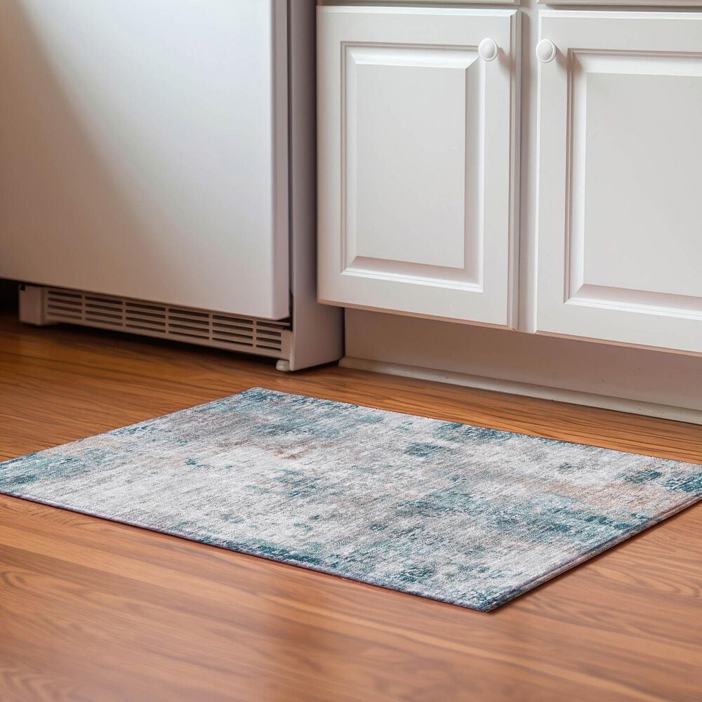 Dalyn Rug Company Kochi KC4 Teal 1&#39;8&quot; x 2&#39;6&quot; Area Rug, , large