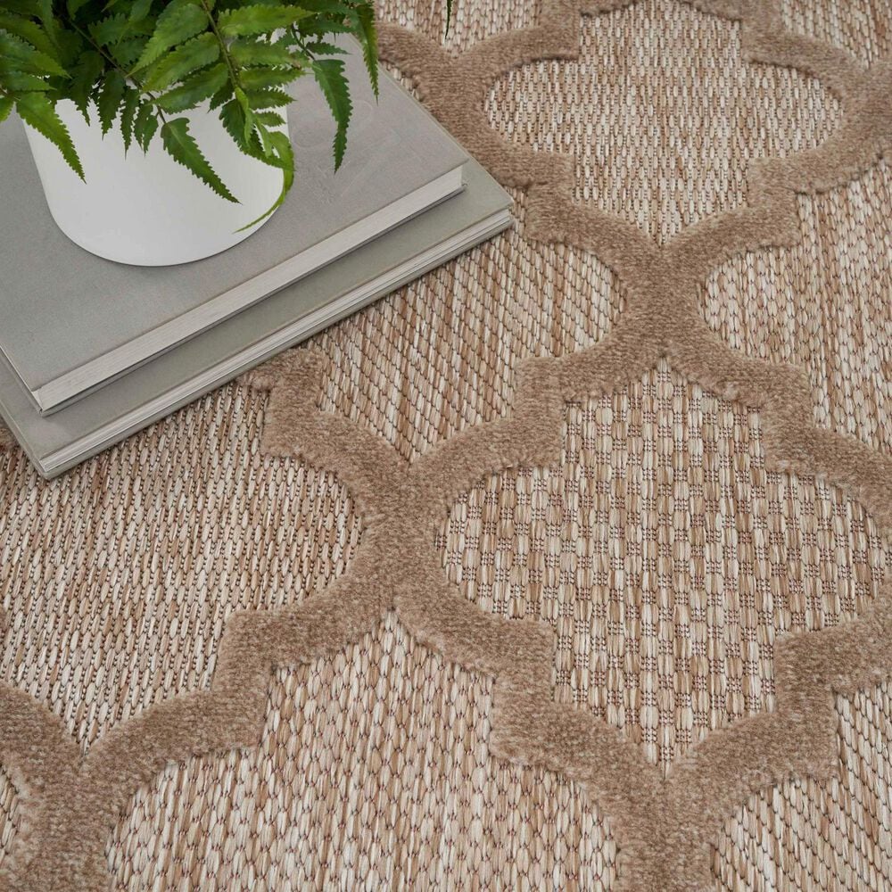 Nourison Easy Care 6&#39; x 9&#39; Natural Beige Indoor/Outdoor Area Rug, , large