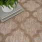Nourison Easy Care 6" x 9" Natural Beige Indoor/Outdoor Area Rug, , large
