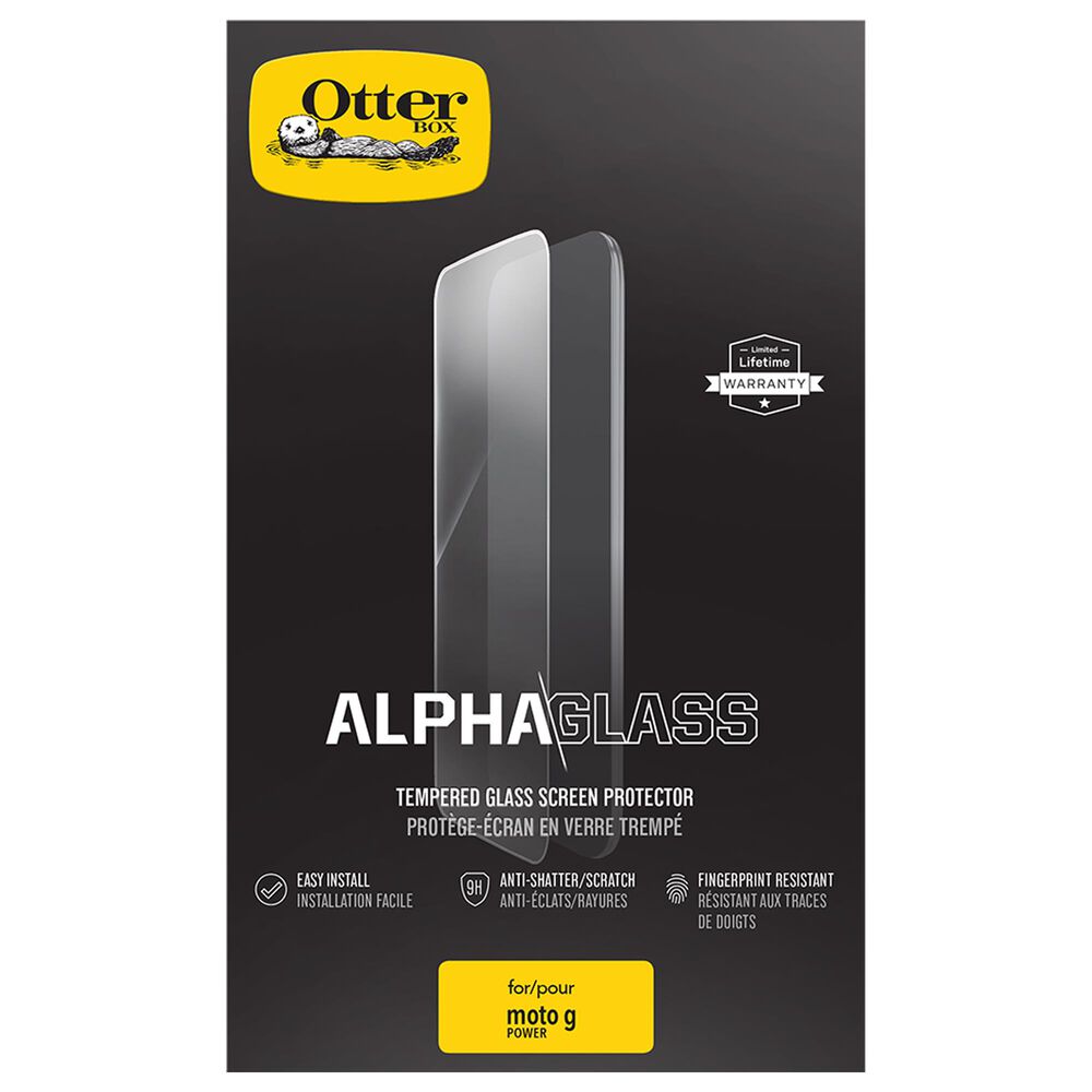 OtterBox Clearly Protected Alpha Glass Screen Protector for Motorola Moto G Power in Clear, , large