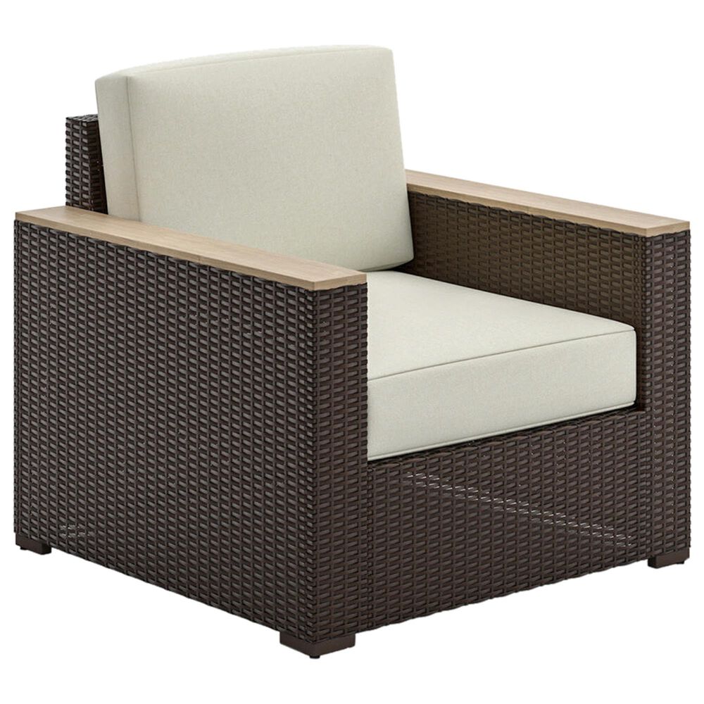 Homestyles Palm Springs 4-Piece Patio Loveseat Set in Brown, , large