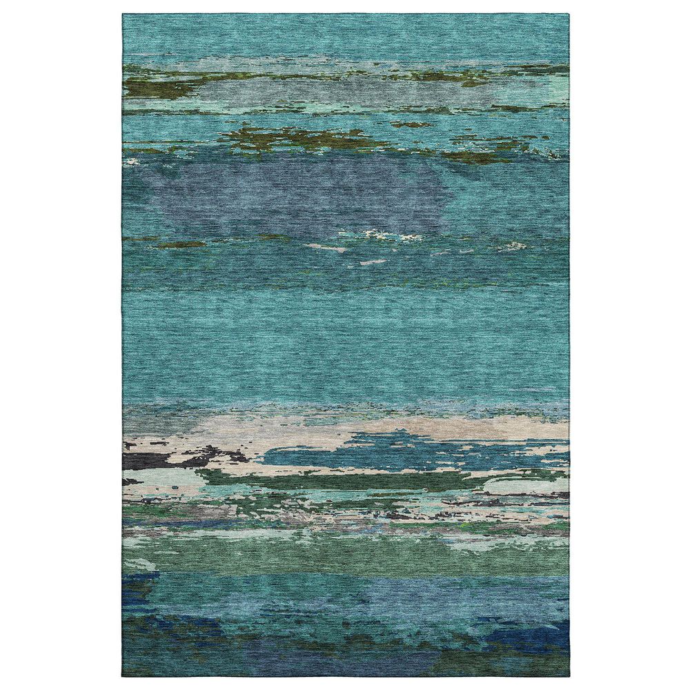 Dalyn Rug Company Trevi 5" x 7"6" Teal Area Rug, , large