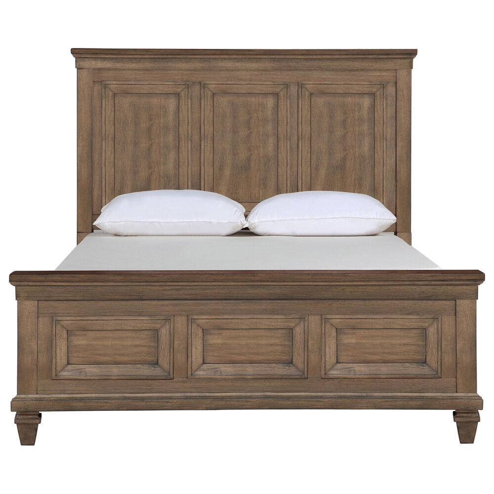 New Heritage Mariana 5 Piece Queen Bedroom Set in Vintage Mocha with Panel Bed, Dresser, Mirror, Nightstand and Chest, , large