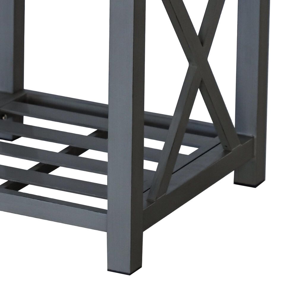 Summit Home St. Thomas Outdoor End Table in Gray, , large