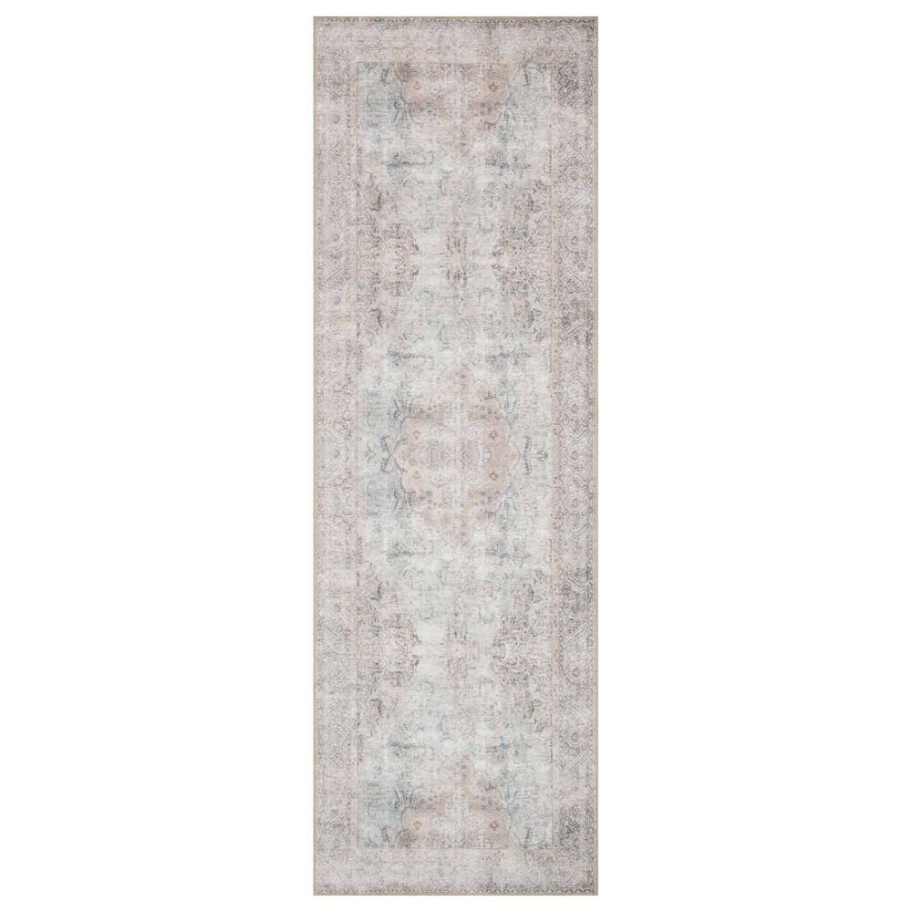 Loloi Loren LQ-04 2"6" x 7"6" Silver and Slate Runner, , large