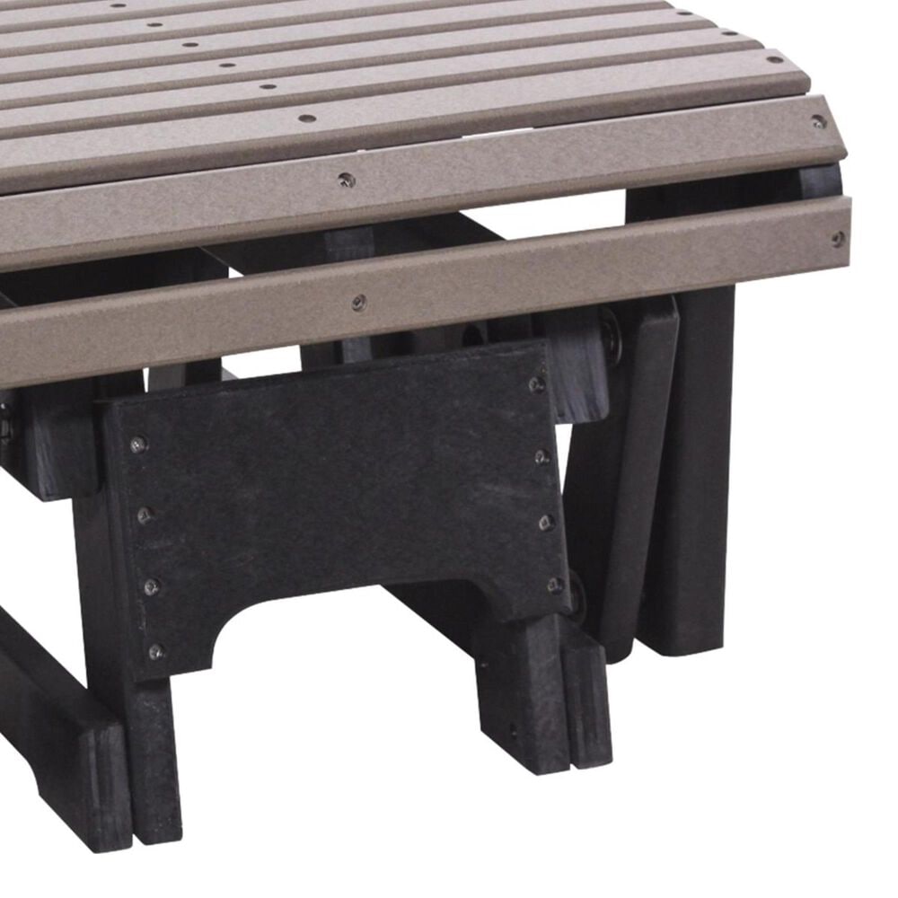 Amish Orchard Gliding Footrest in Weatherwood and Black, , large