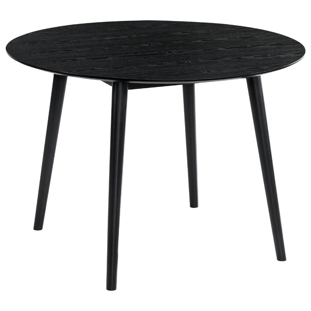 Blue River Arcadia and Juno 5-Piece 42&quot; Dining Set with Charcoal Cushion in Black, , large