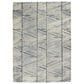 Nourison Colorado Transitional 8"3" x 11"6" White and Blue Area Rug, , large