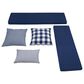 Linon Home Decor Tobin 5-Piece Nook Cushion Set in Navy Blue, , large