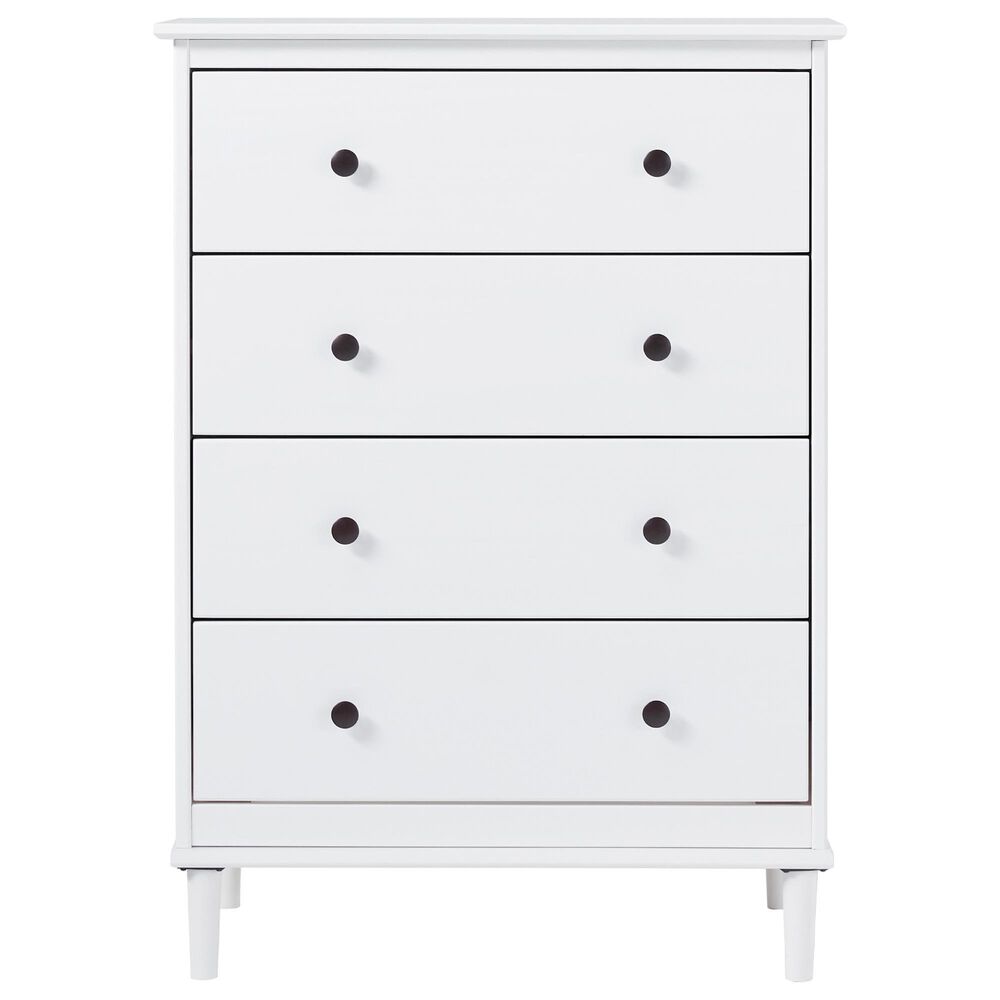 Walker Edison Spencer 4-Drawer Dresser in White, , large