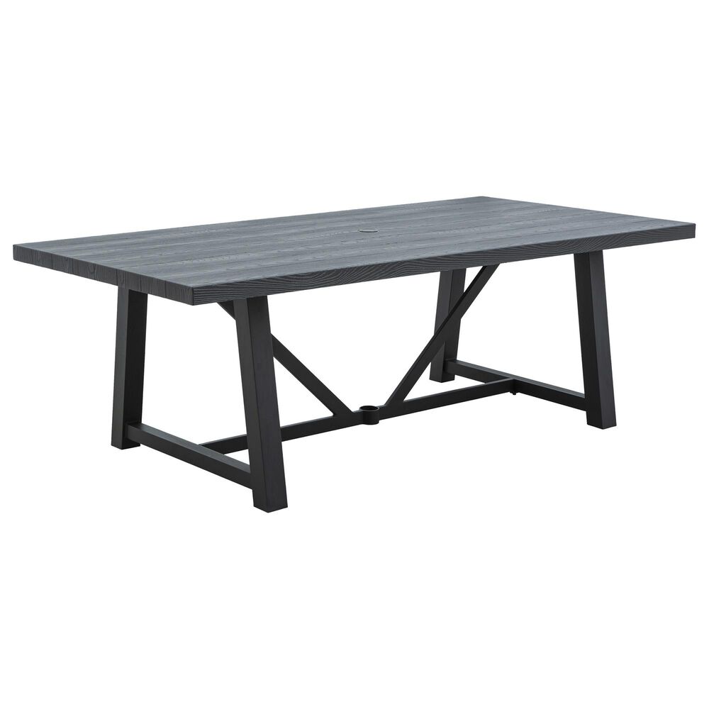 Plank and Hide Ojai Rectangular Dining Table in Slate Grey - Table Only, , large