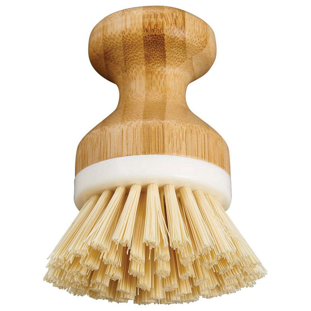 HIC Kitchen Handle Dishwashing Vegetable Brush in Brown, , large