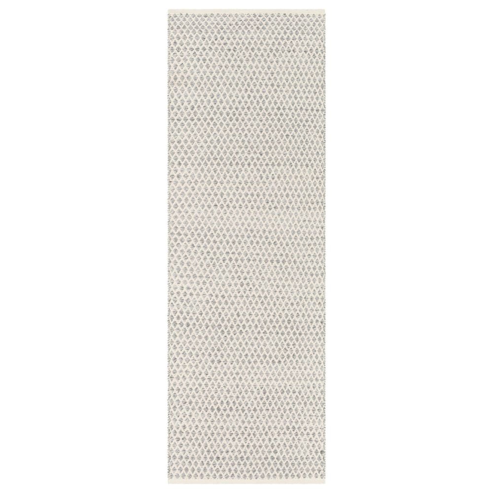 Surya Azalea Geometric 2"6" x 8" Slate, Off White and Ink Blue Indoor/Outdoor Runner, , large
