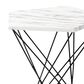 Baxton Studio Oberon End Table in White/Black, , large