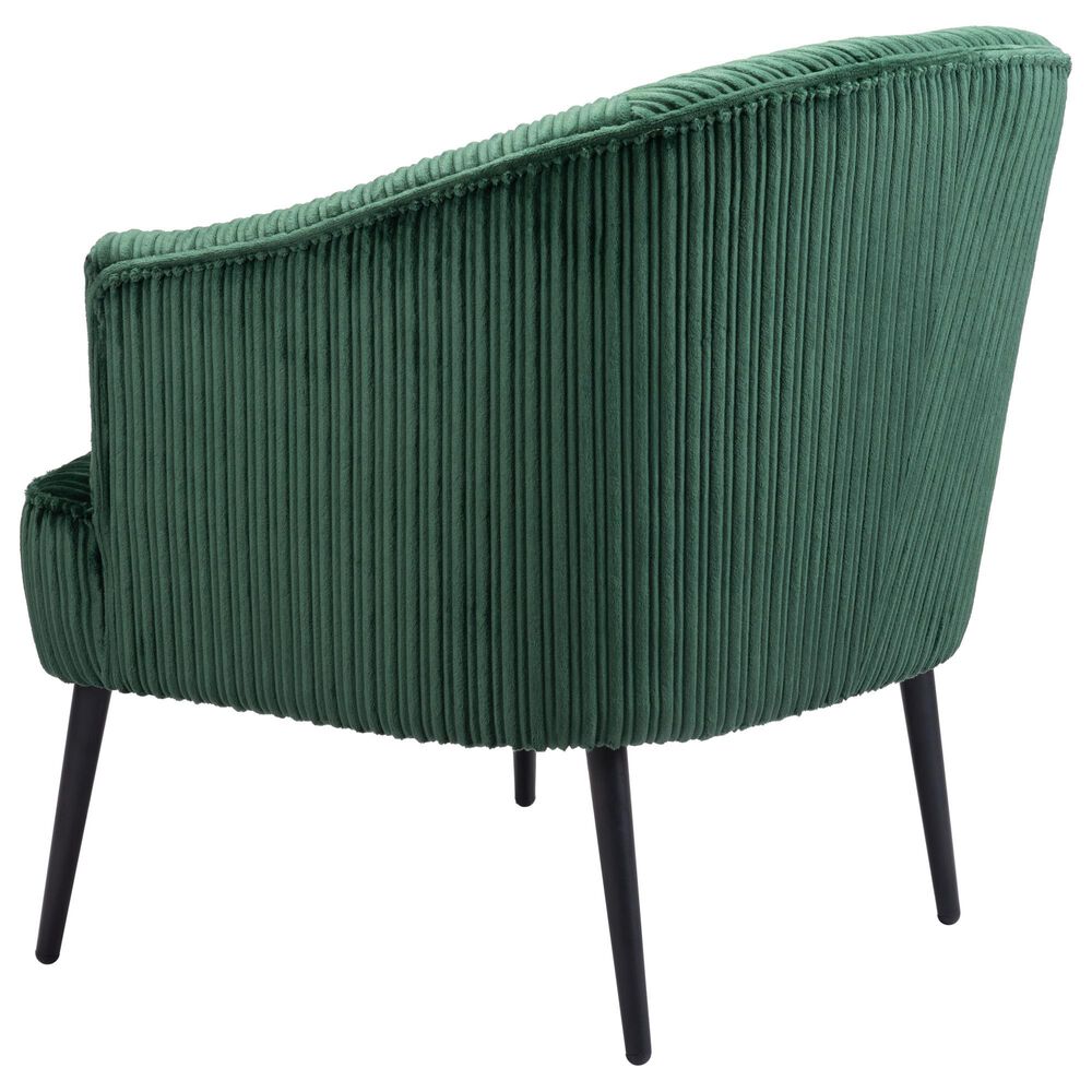 Zuo Modern Ranier Accent Chair in Green Velvet, , large