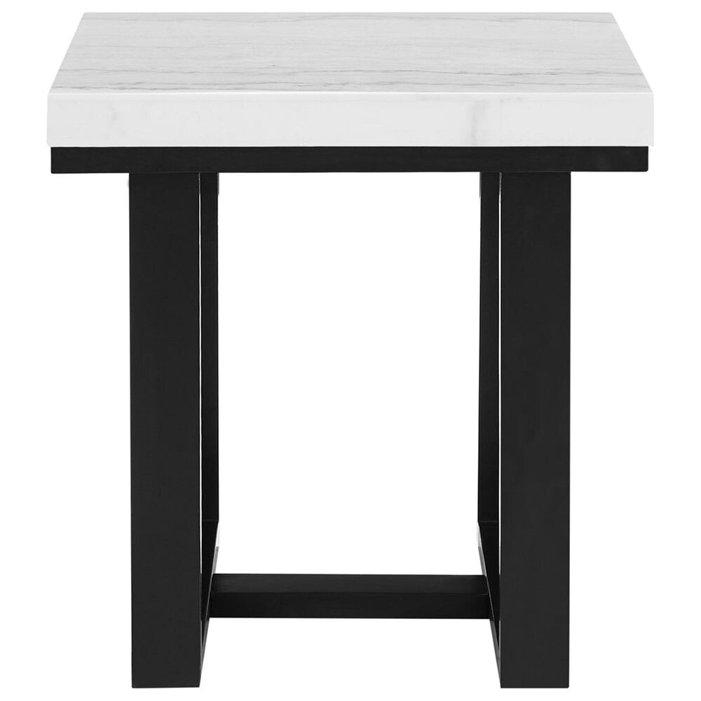 Crystal City Lucca End Table in Ebony and White, , large