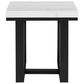 Crystal City Lucca End Table in Ebony and White, , large