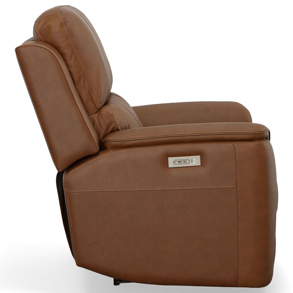 Flexsteel Henry 3-Piece Power Reclining Living Room Set in Caramel, , large