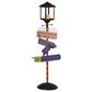 The Gerson Company 47.95"H Lighted Metal Halloween Street Lamp with LED Candle in Assort, , large