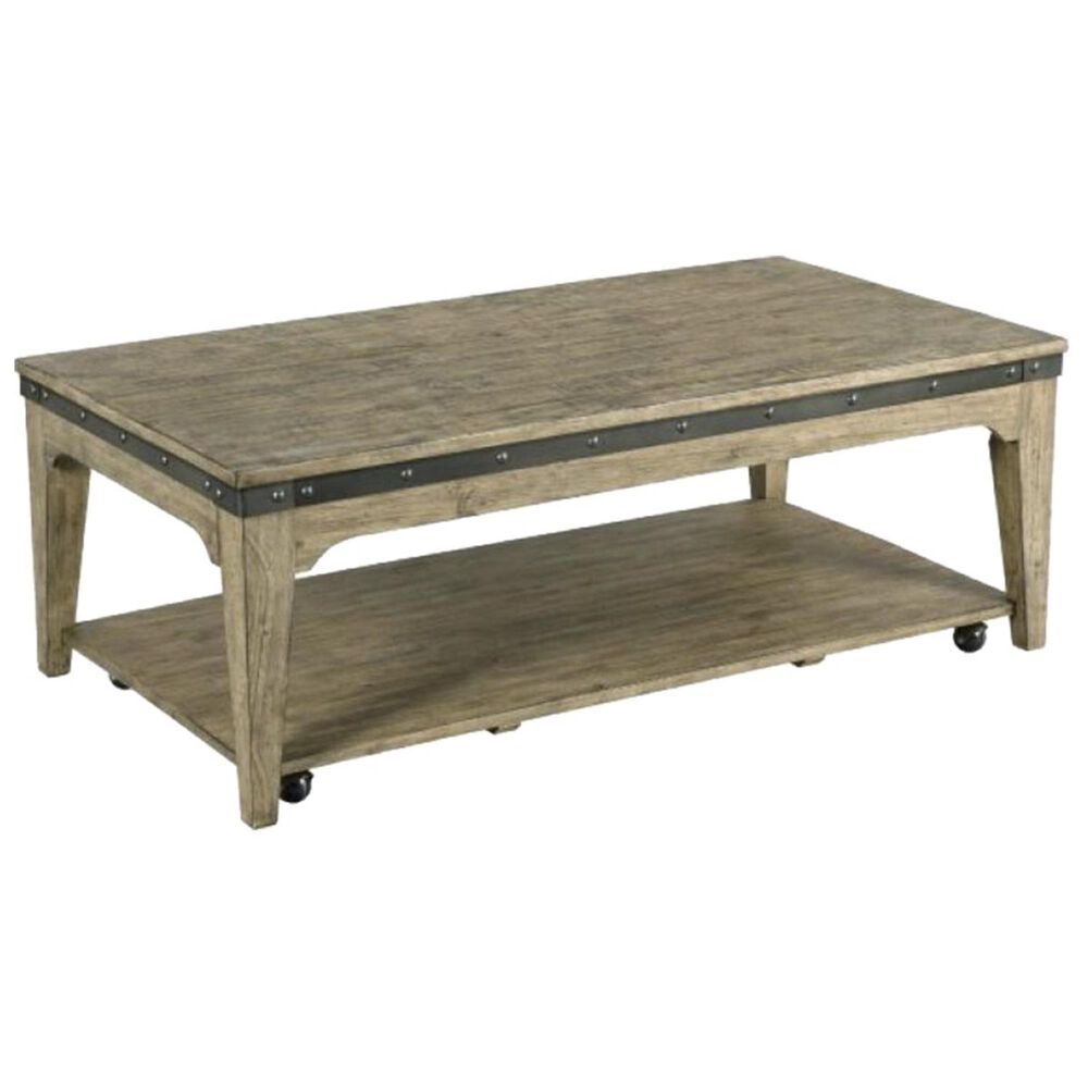 Kincaid Plank Road Artisans Rectangular Cocktail Table in Stone, , large