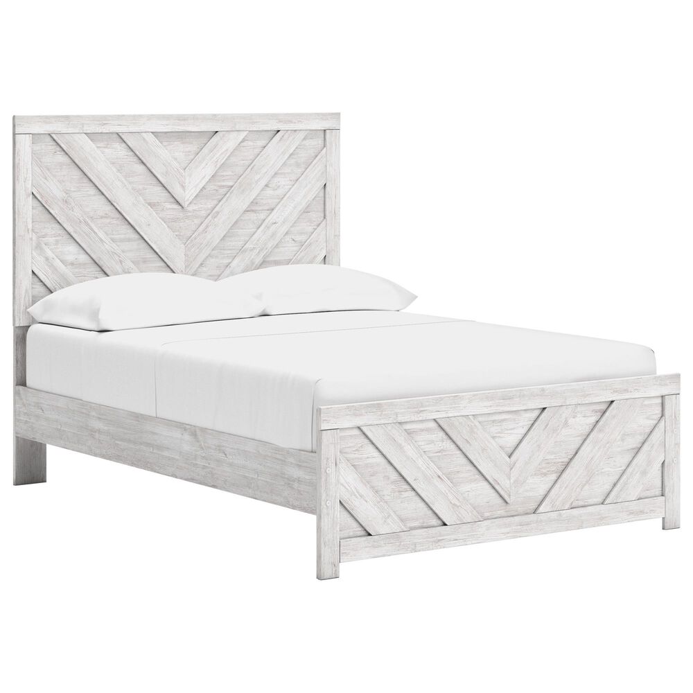Ashley Cayboni Full Panel Bed in Whitewash, , large