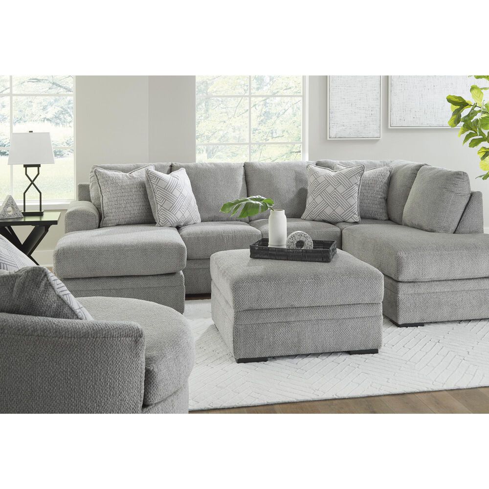 Ashley Casselbury Storage Ottoman in Cement, , large