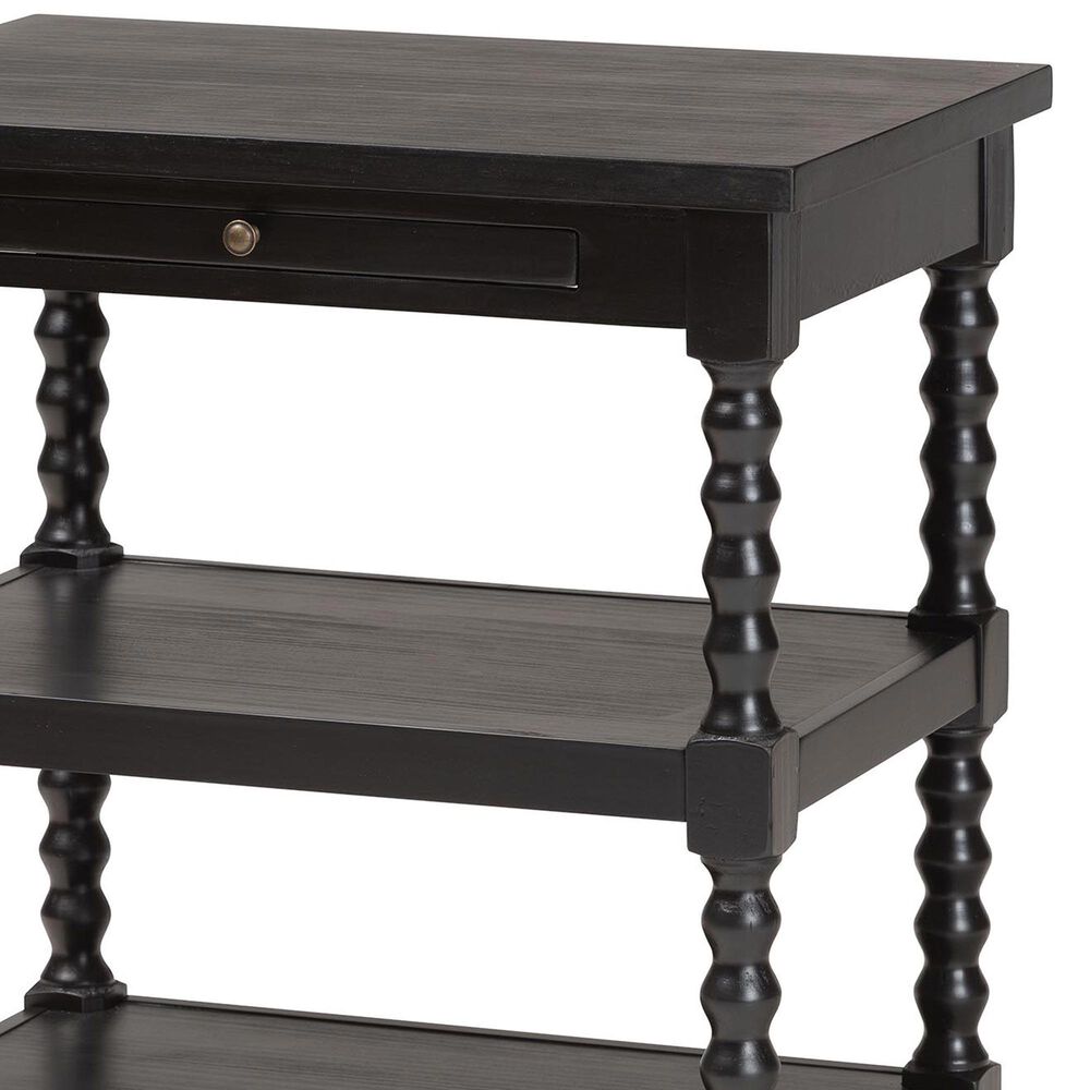 Baxton Studio Imogene Retro-Modern End Table in Black, , large