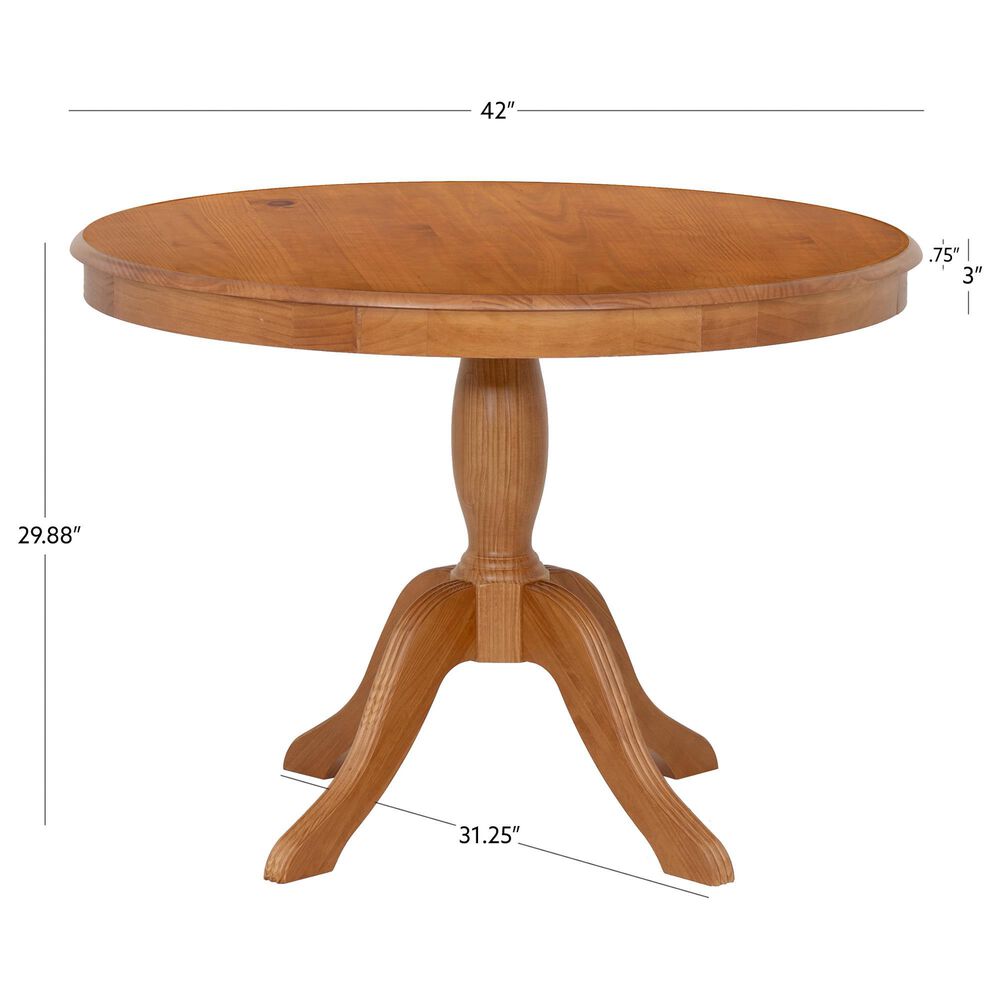 Linon Home Decor Tobin Dining Table in Caramel - Table Only, , large