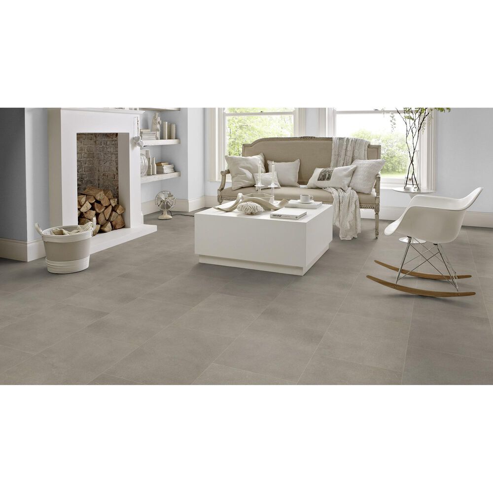 Karndean Korlok Select Metro Grey 18&quot; x 24&quot; Luxury Vinyl Tile, , large