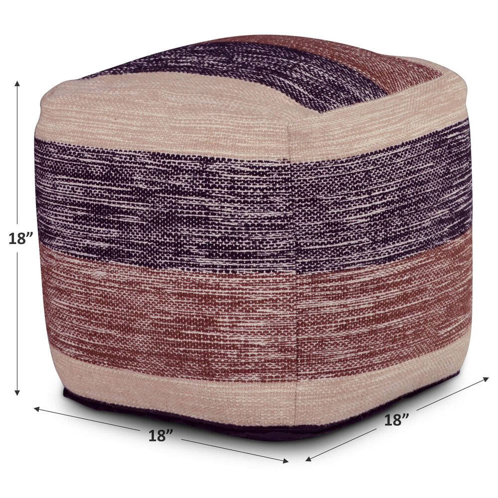 Steve Silver Jamal Pouf in Multicolor, , large