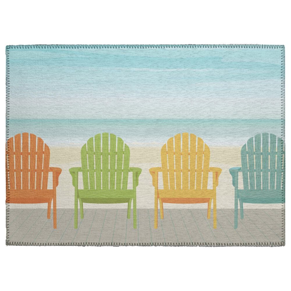 Dalyn Rug Company Harbor 2"6" x 3"10" Poolside Indoor/Outdoor Area Rug, , large