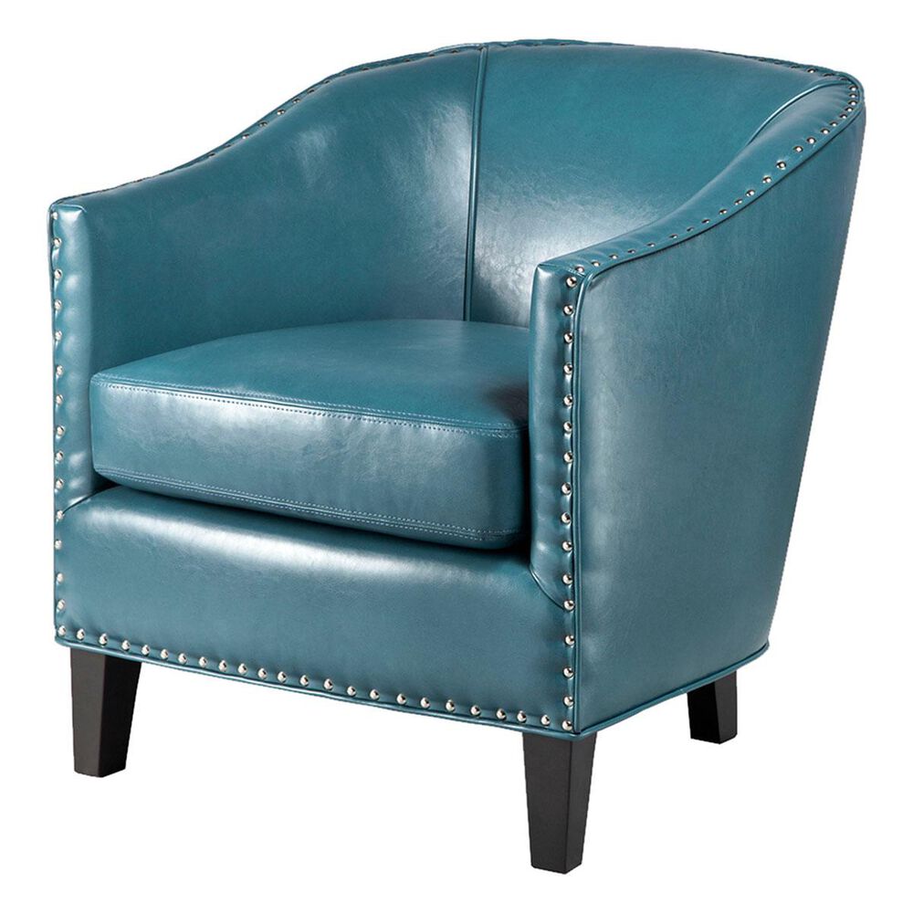 Hampton Park Madison Park Shaped Barrel Armchair in Peacock, , large