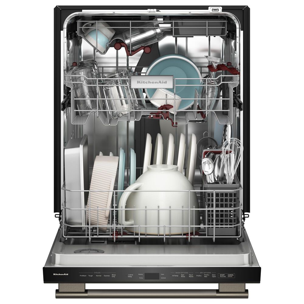 KitchenAid 24&quot; Max Jets Third Rack Dishwasher with Advanced ProDry System, Bar Handle and Ultra-bright LED Lighting in Black Ore, , large