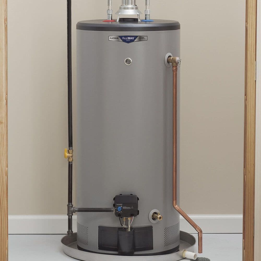 GE Appliances RealMAX Choice 30-Gallon Short Liquid Propane Atmospheric Water Heater in Gray, , large