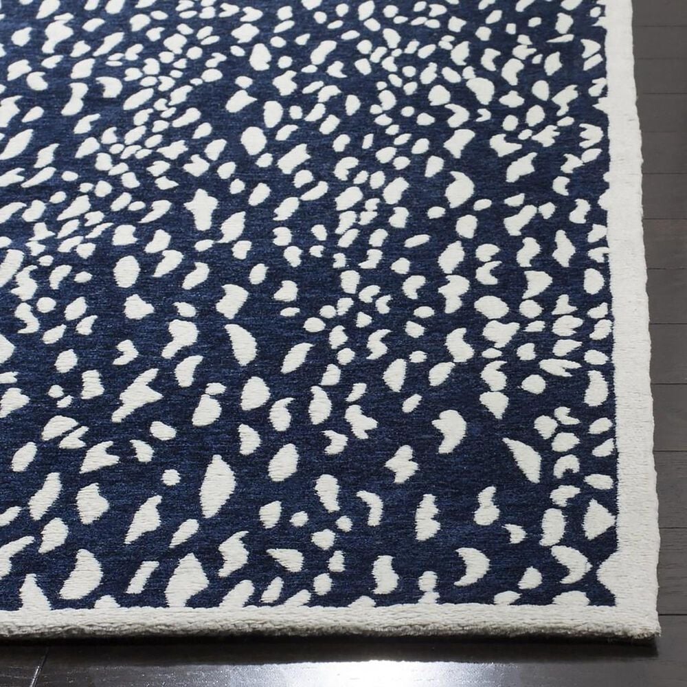 Safavieh Marbella 6&#39; Square Navy Blue and Ivory Area Rug, , large