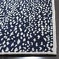 Safavieh Marbella 6" Square Navy Blue and Ivory Area Rug, , large