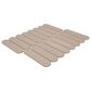 Dal-Tile Artefino Element Sand 1.5" x 6" Capsule on 12" x 13" Porcelain Mosaic Sheet, , large
