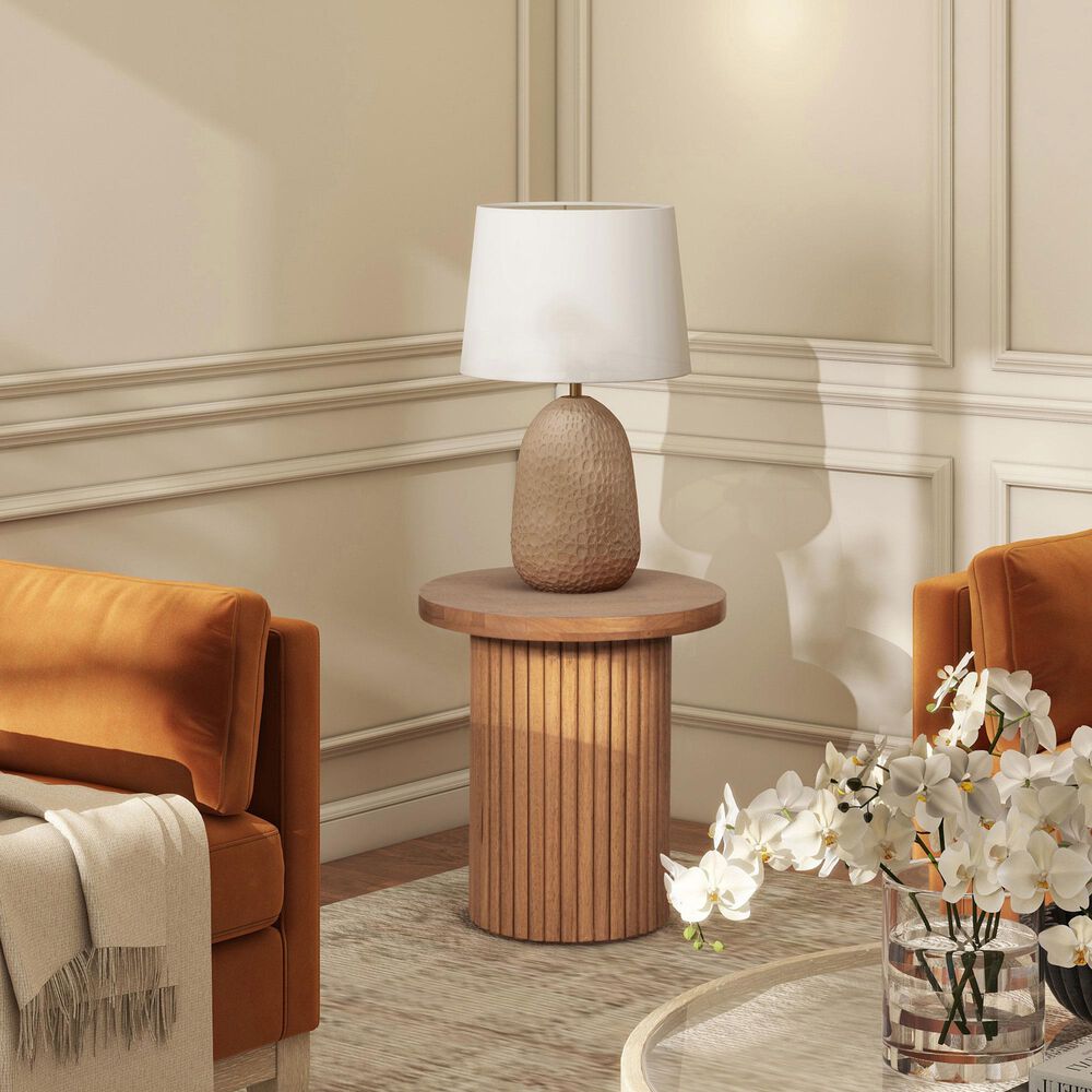 Jennifer Taylor Home Bolin Accent Side Table in Light Natural Brown, , large