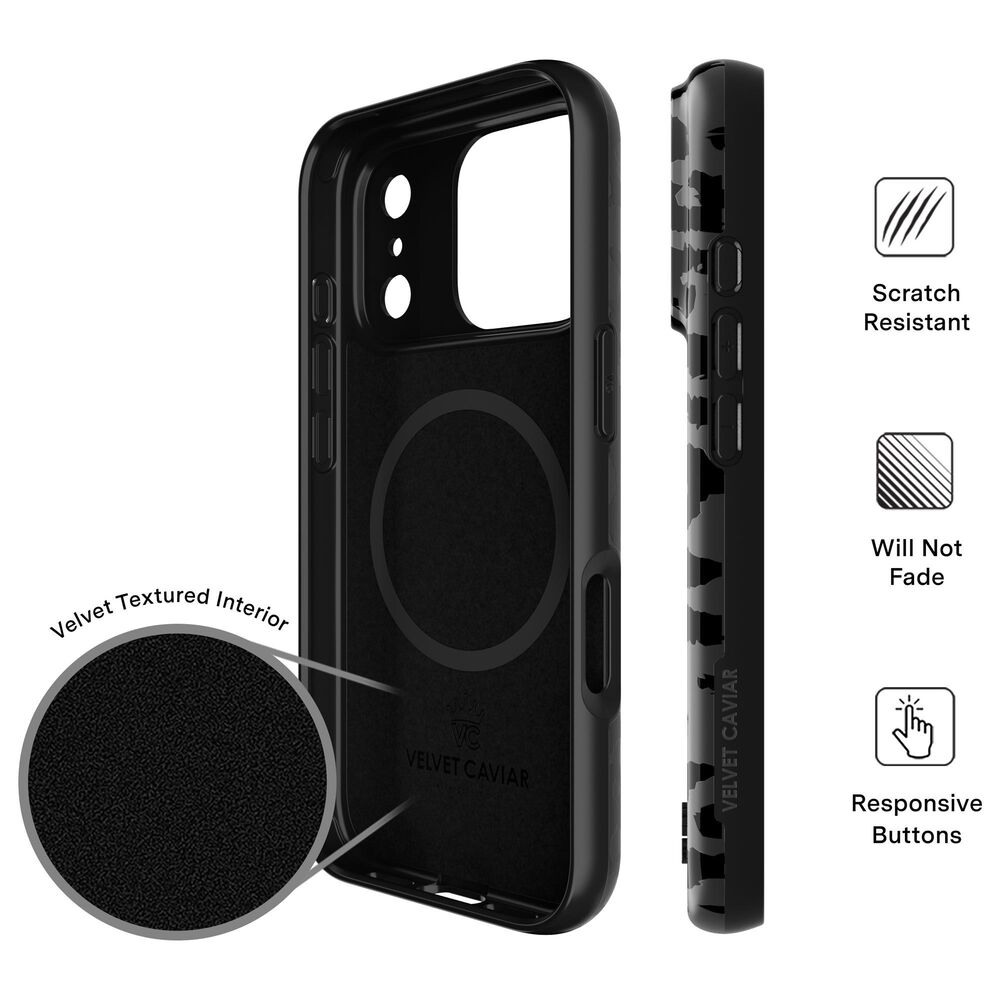 Velvet Caviar MagSafe Case For Apple iPhone 17 Pro in Black Leopard, , large
