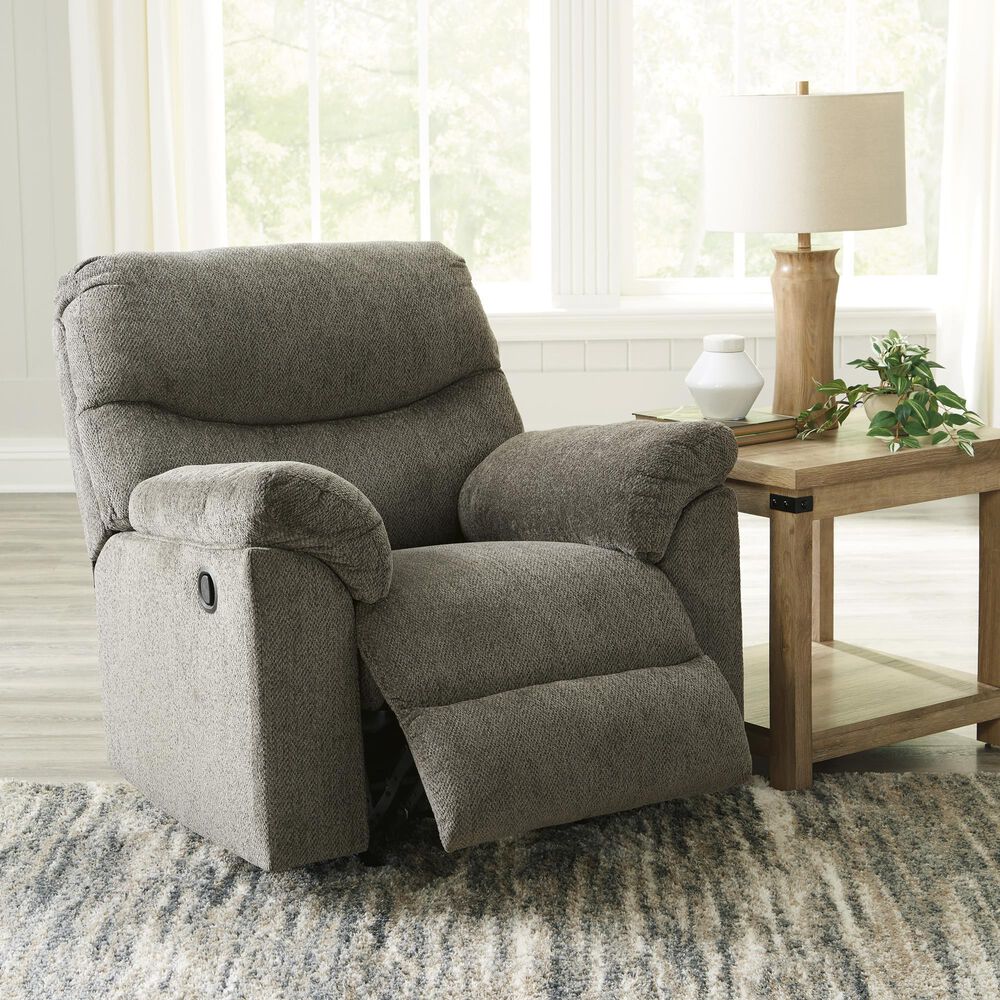 Ashley Alphons Manual Rocker Recliner in Putty, , large