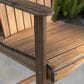 Hearth and Haven Outdoor Acacia Wood Adirondack Barstool in Natural Stained (Set of 2), , large