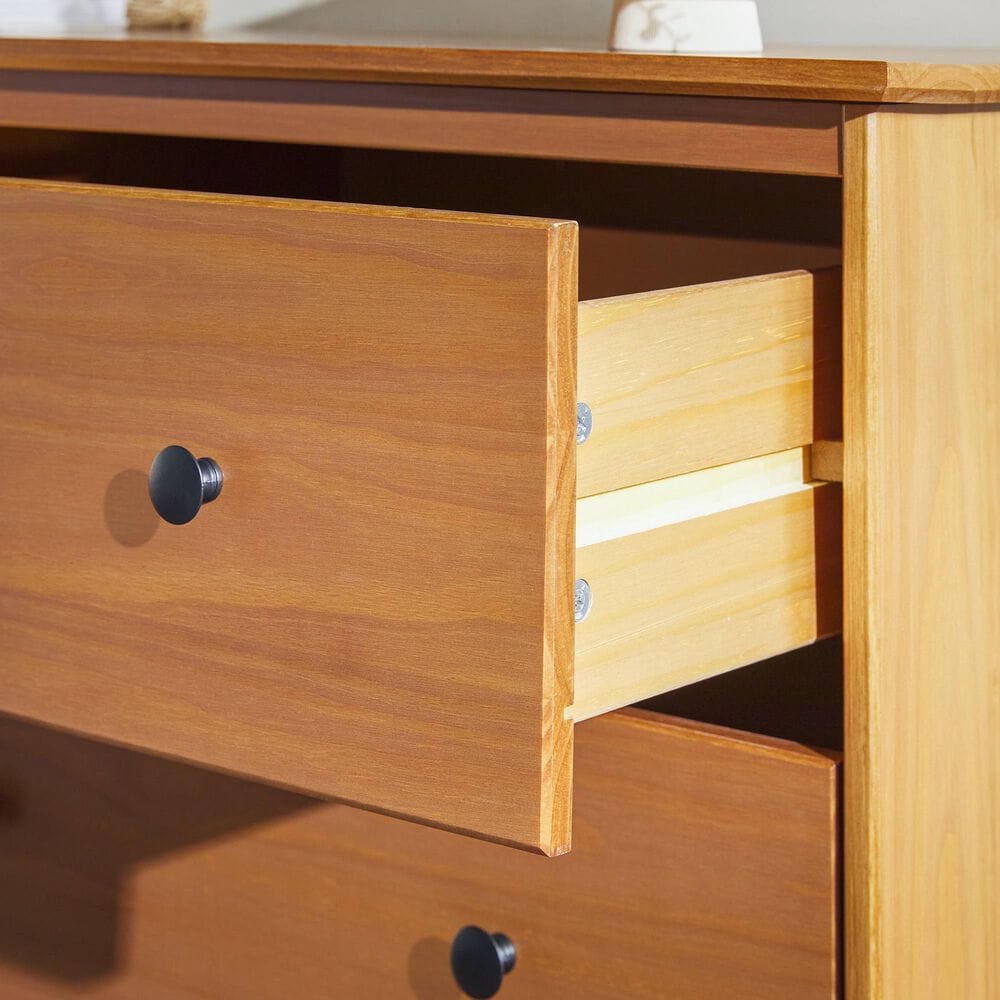 Walker Edison Spencer 6-Drawer Dresser in Caramel, , large
