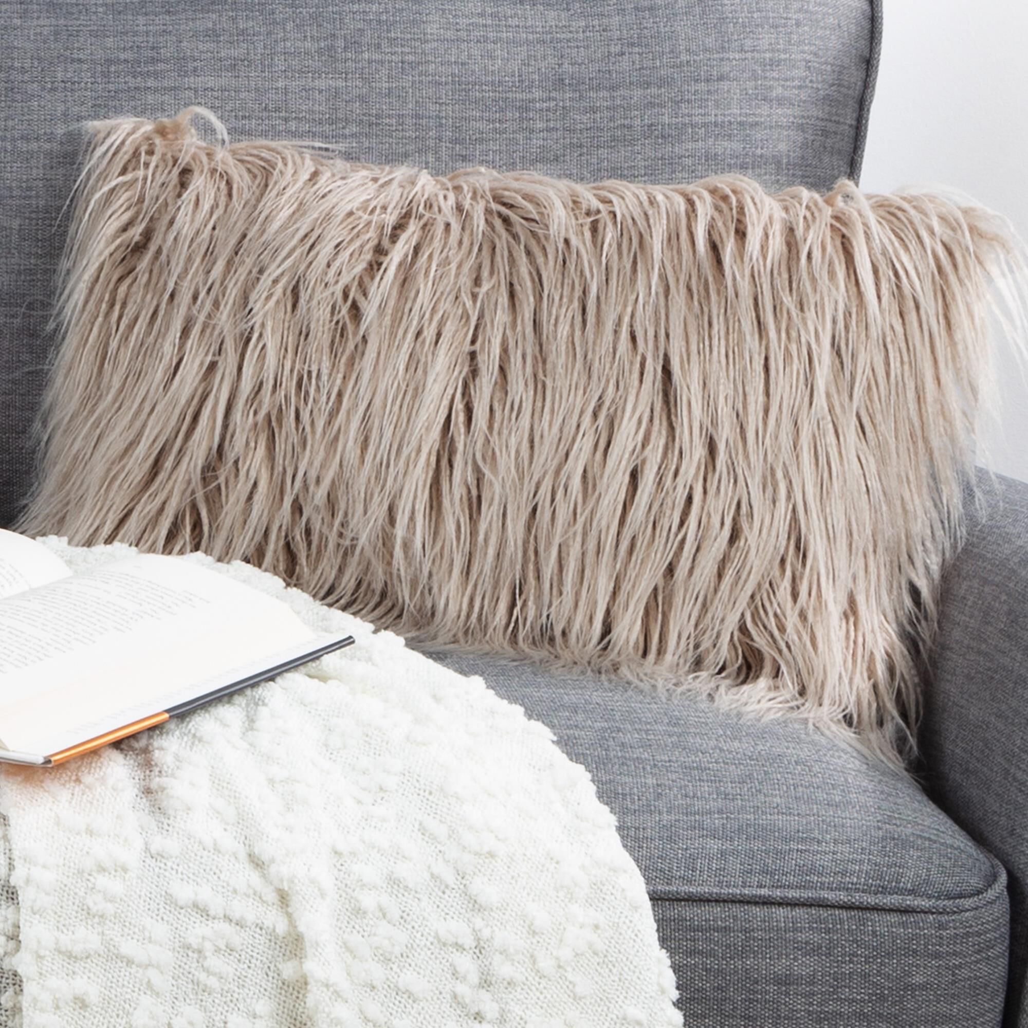 Tan sales lumbar pillow