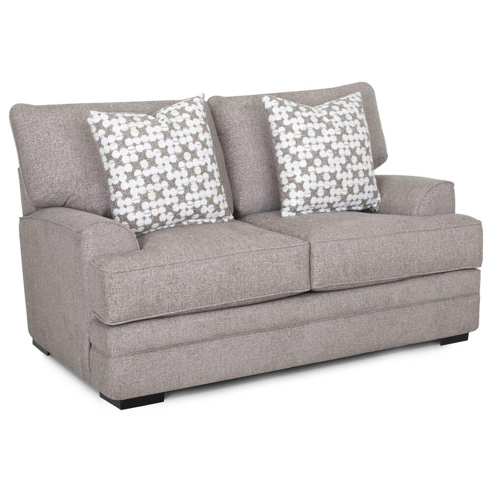 Moore Furniture Ashton Stationary Loveseat in Kittery Pewter, , large